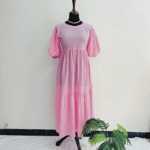 Check Pink Dress
