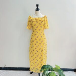 Yellow Butterfly Dress