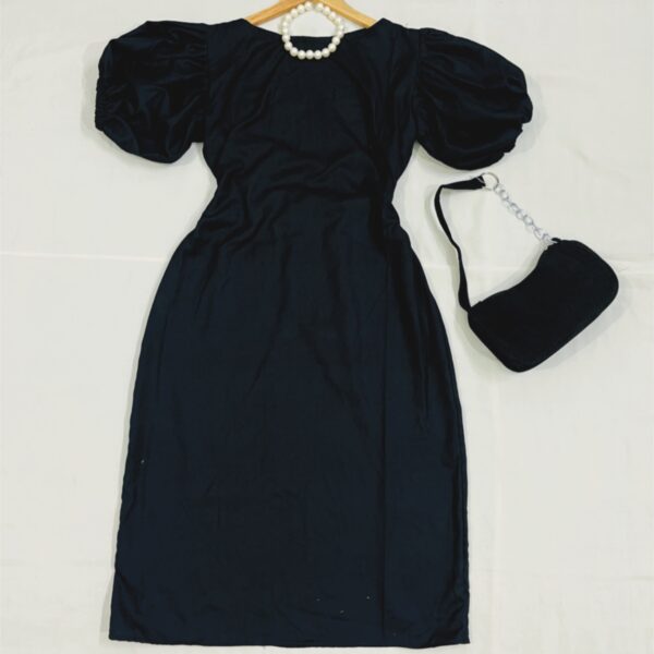 Black Boat Neck Dress