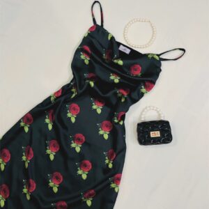Black Rosita Slip Dress