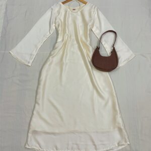 Cream Modest Dress