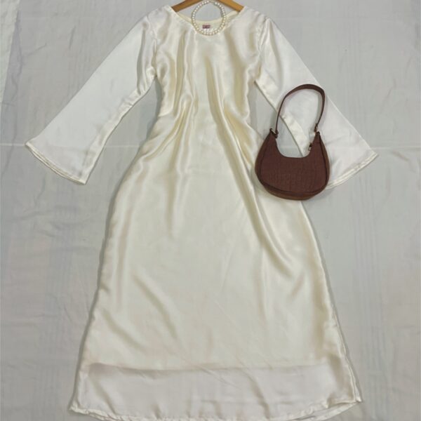 Cream Modest Dress