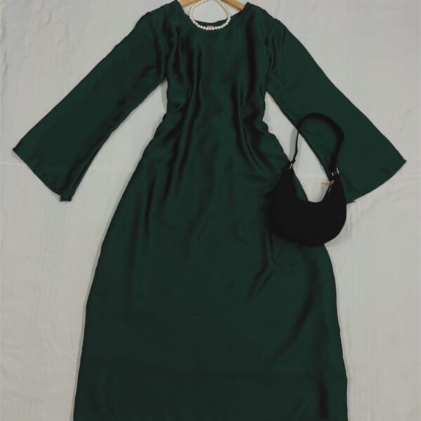 Bottle Green Modest Dress