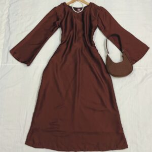 Brown Modest Dress