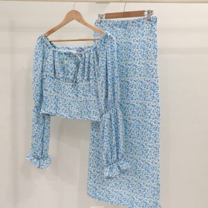 Blue Daisy Coord Set