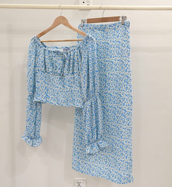 Blue Daisy Coord Set
