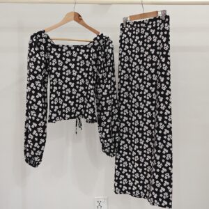 Black Lily Coord Set