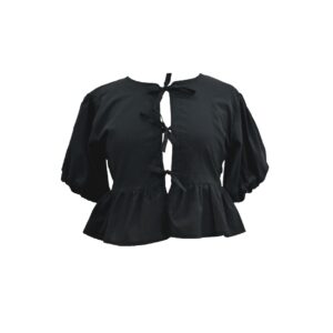 Black Peplum Top