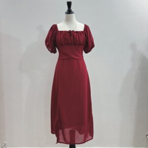 Maroon Swan Dress